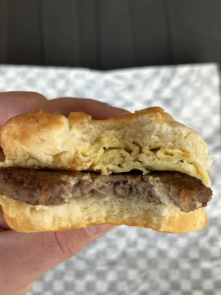 Sausage Egg and Cheese Biscuit